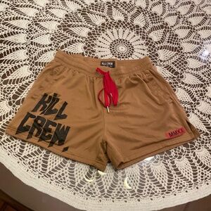 KillCrew MUAY THAI SHORTS (MID THIGH CUT) - brown Size XL